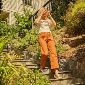 Mollusk painter wide-leg crop pant